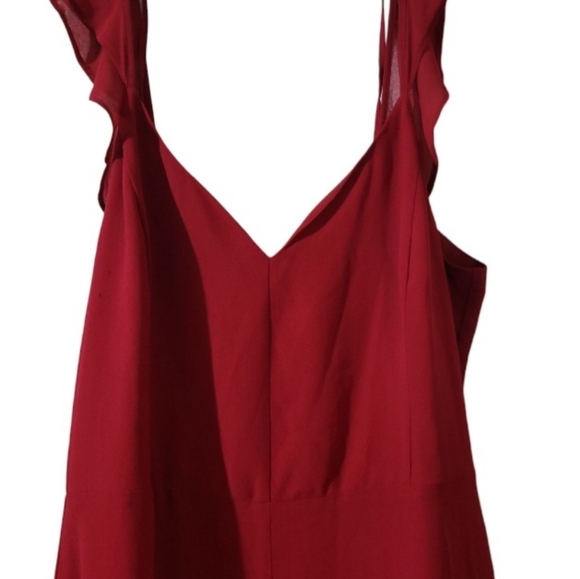 Red chiffon dress - Picture 3 of 3